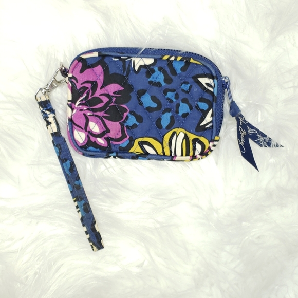 Vera Bradley Handbags - {Vera Bradley} Wristlet Wallet Floral & Leopard